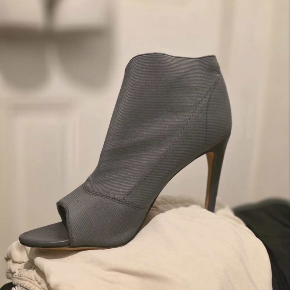 Charles David peep toe bootie heel